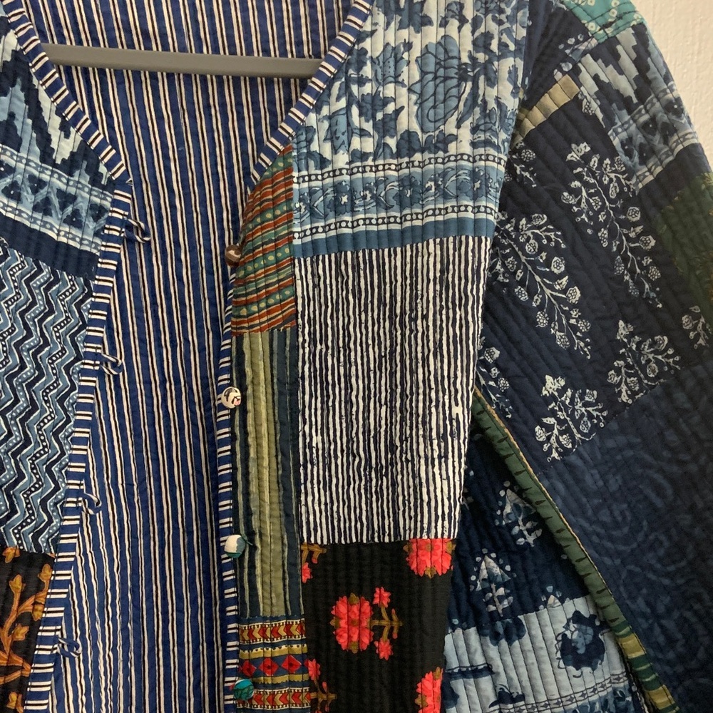 Colorful Patchwork Cardigan - image 3